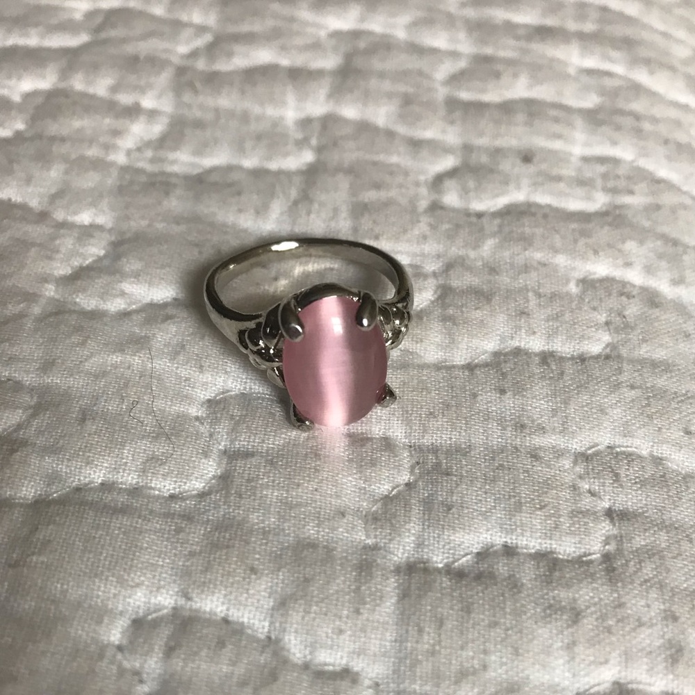 Pink Sterling Silver Ring